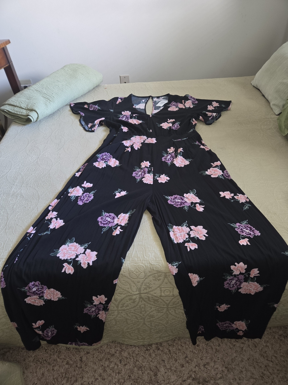 Torrid Black Maxi Dress with Pink & Purple Floral Jumpsuit SZXL16+